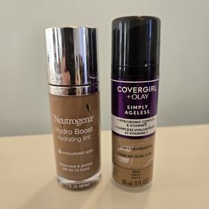 Neutrogena Hydro Boost Hydrating Tint + Cover Girl Simply Ageless Foundation NEW